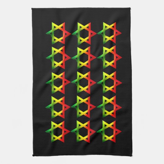 Davidsstern Geschirrtuch (Vertikal)