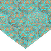 Davidsstern Goldenen Türkis Tischdecke (Schrägansicht)