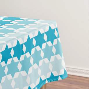 Davidsstern Jüdische Feiertags-Tischdecke - Weiß Tischdecke