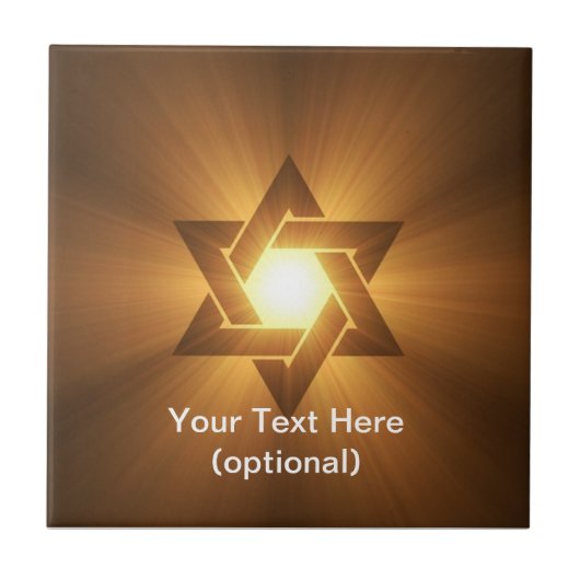 Davidsstern Keramik-Fliese Fliese (Vorderseite)