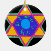 Davidsstern Keramikornament (Hinten)