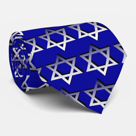 Davidsstern Krawatte (Gerollt)