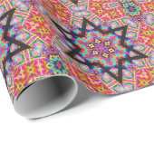Davidsstern - Kundengerechtes LeinenPackpapier Geschenkpapier (Rolleneckpunkt)