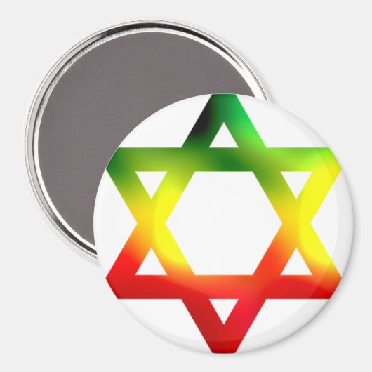 Davidsstern Magnet (Vorderseite/Rückseite)