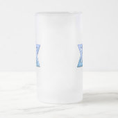 Davidsstern Mattierte Bier-Tasse Mattglas Bierglas (Mittel)