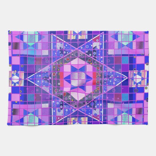 Davidsstern Mosaik Handtuch (Horizontal)