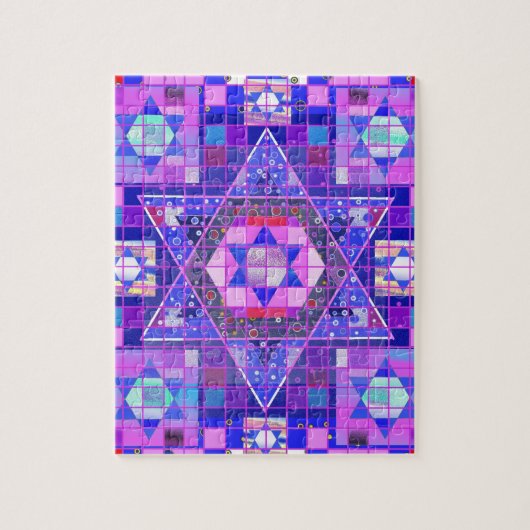 Davidsstern Mosaik Puzzle (Vertikal)