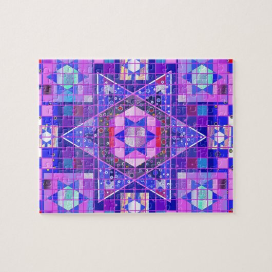 Davidsstern Mosaik Puzzle (Horizontal)