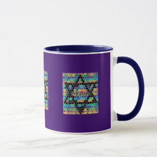Davidsstern Mosaik-Shalom Tasse