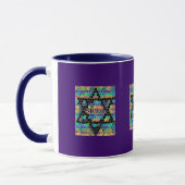 Davidsstern Mosaik-Shalom Tasse (Links)
