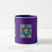 Davidsstern Mosaik-Shalom Tasse (Zentrum)