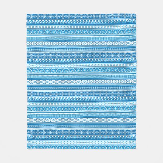 Davidsstern Muster Fleecedecke (Vorderseite)