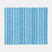 Davidsstern Muster Fleecedecke (Vorderseite (Horizontal))