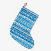 Davidsstern Muster Kleiner Weihnachtsstrumpf (Vorderansicht (hängend))