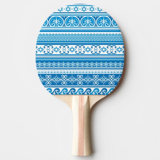 Davidsstern Muster Tischtennis Schläger (Vorderseite)