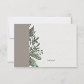 Davidsstern Natur-Trauerfall danken Ihnen zu Dankeskarte (Rückseite)