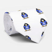 Davidsstern Pinguin Krawatte (Gerollt)