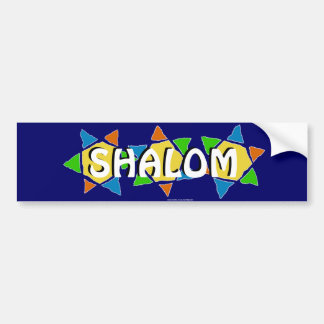 Davidsstern Shalom Autoaufkleber