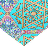 Davidsstern Türkis Kurzer Tischläufer (Ecke)