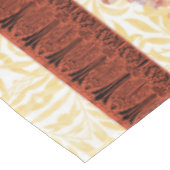 Davidsstern Und Blumen-Tischdecke Tischdecke (Schrägansicht)