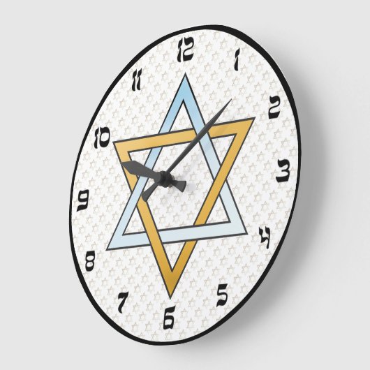 Davidsstern Wanduhr (Winkel)