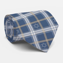 Davidstern Blau Tartan