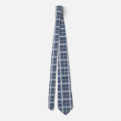 Davidstern Blau Tartan Krawatte (Rückseite)