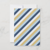 Davidstern | Blue and Gold Hanukkah Dinner Einladung (Rückseite)