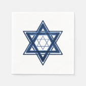 Davidstern | Classic Blue Modern Minimalistisch Serviette (Vorderseite)