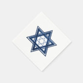 Davidstern | Classic Blue Modern Minimalistisch Serviette (Ecke)