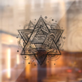 Davidstern Fensteraufkleber (Blatt 2)