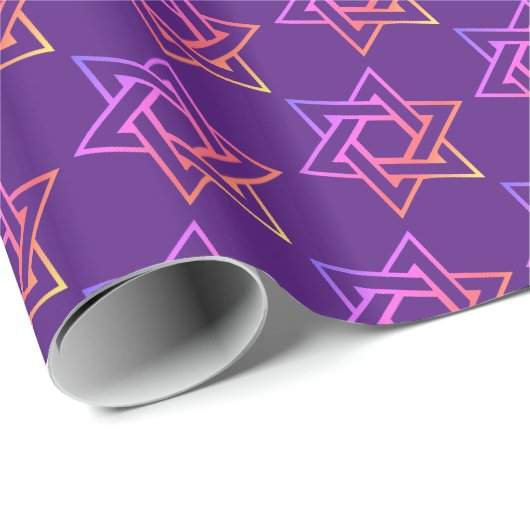 Davidstern Geschenkpapier (Rolleneckpunkt)