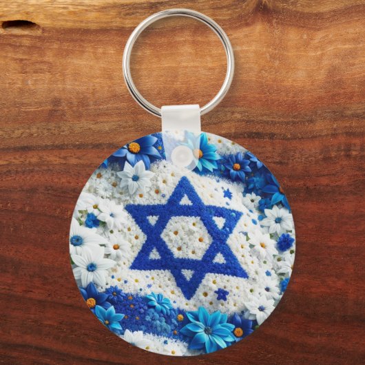 Davidstern. Israel Schlüsselanhänger