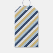 Davidstern | Niedlich Blau und Gold Hanukkah Geschenkanhänger (Rückseite)