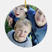 Davidstern | Niedlich Hanukkah Blau und Gold Keramikornament (Hinten)