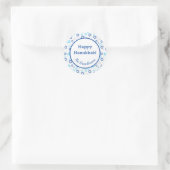 Davidstern Runder Aufkleber (Tasche)