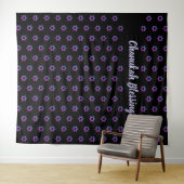 Davidstern | Schwarz | CHANUKAH Hintergrund Wandteppich (Beispiel (Horizontal))