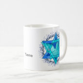 Davidstern-Taube Kaffeetasse (VorderseiteRechts)