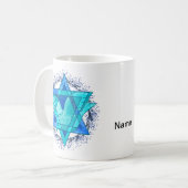 Davidstern-Taube Kaffeetasse (Vorderseite Links)