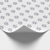 Davidstern Weihnachtsbaum Geschenkpapier (Ecke)