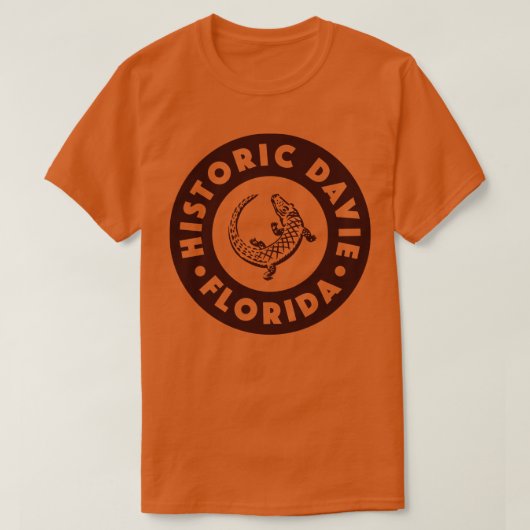 Davie Florida Circle Brown T-Shirt (Design vorne)