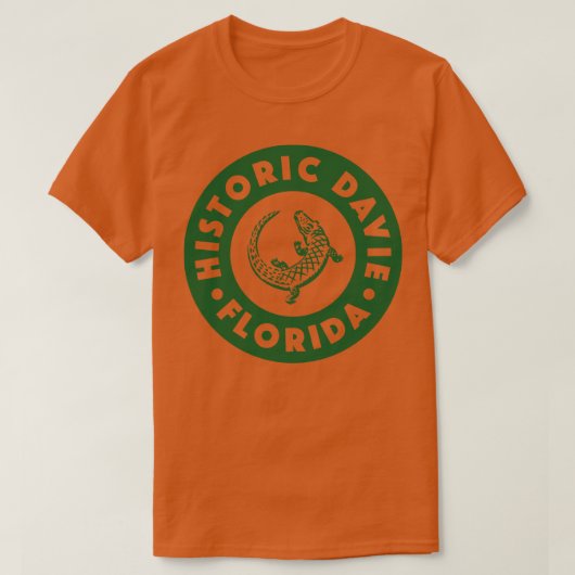 Davie Florida Circle Green T-Shirt (Design vorne)