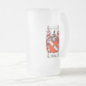 DAVIES-FAMILIENWAPPEN - DAVIES-WAPPEN MATTGLAS BIERGLAS (VorderseiteRechts)