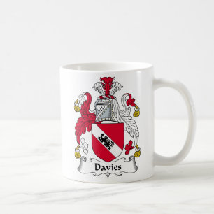 Davies-Familienwappen Kaffeetasse