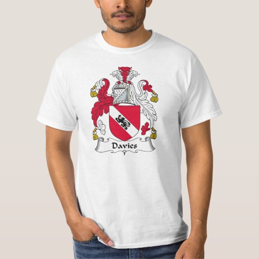 Davies-Familienwappen T-Shirt (Vorderseite)