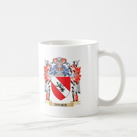 Davies-Wappen - Familienwappen Kaffeetasse (Rechts)