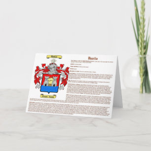 Davila (Bedeutung) Karte