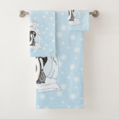Davin und Annie das Pinguins-Handtuch-Set Badhandtuch Set (Insitu)