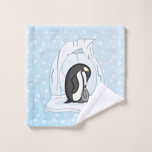 Davin und Annie das Pinguins-Handtuch-Set Badhandtuch Set (Waschlappen)