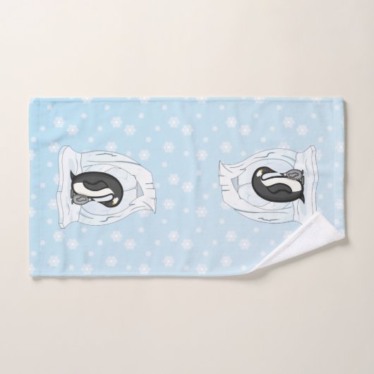 Davin und Annie das Pinguins-Handtuch-Set Badhandtuch Set (Handtuch)